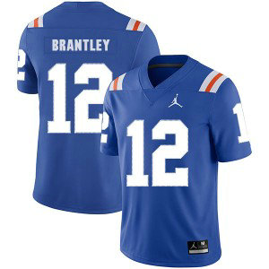 NCAA Florida Gators 12 John Brantley Blue Throwback College Football Men Jersey NCAA Florida Gators 12 John Brantley Blue Throwback College Football Men Jersey