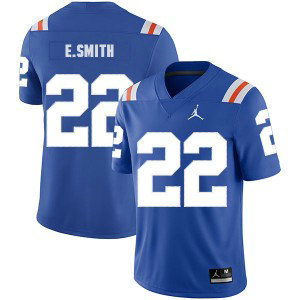 NCAA Florida Gators 22 Emmitt Smith Blue Throwback College Football Men Jersey NCAA Florida Gators 22 Emmitt Smith Blue Throwback College Football Men Jersey
