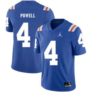 NCAA Florida Gators 4 Brandon Powell Blue Throwback College Football Men Jersey NCAA Florida Gators 4 Brandon Powell Blue Throwback College Football Men Jersey