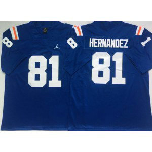 NCAA Florida Gators 81 Aaron Hernandez Blue Men Jersey NCAA Florida Gators 81 Aaron Hernandez Blue Men Jersey