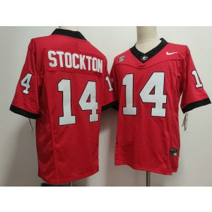NCAA Georgia Bulldogs 14 Gunner Stockton Red F.U.S.E. Vapor Limited Men Jersey