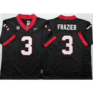 NCAA Georgia Bulldogs 3 Nate Frazier Black F.U.S.E. Vapor Limited Men Jersey