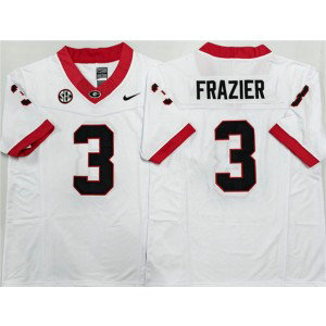 NCAA Georgia Bulldogs 3 Nate Frazier White F.U.S.E. Vapor Limited Men Jersey