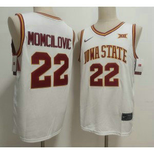 NCAA Iowa State Cyclones 22 Milan Momcilovic White Vapor Limited Men Jersey