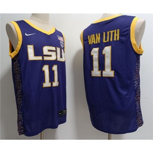 NCAA LSU Tigers 11 Hailey Van Lith Purple Vapor Limited Men Jersey NCAA LSU Tigers 11 Hailey Van Lith Purple Vapor Limited Men Jersey