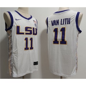 NCAA LSU Tigers 11 Hailey Van Lith White Vapor Limited Men Jersey NCAA LSU Tigers 11 Hailey Van Lith White Vapor Limited Men Jersey