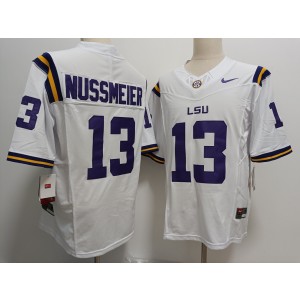 NCAA LSU Tigers 13 Garrett Nussmeier White F.U.S.E. Vapor Limited Men Jersey NCAA LSU Tigers 13 Garrett Nussmeier White F.U.S.E. Vapor Limited Men Jersey