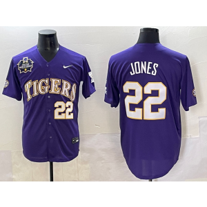 NCAA LSU Tigers 22 Jones Purple Vapor Limited Men Jersey NCAA LSU Tigers 22 Jones Purple Vapor Limited Men Jersey