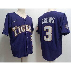 NCAA LSU Tigers 3 Dylan Crews Navy Nike Men Jersey NCAA LSU Tigers 3 Dylan Crews Navy Nike Men Jersey