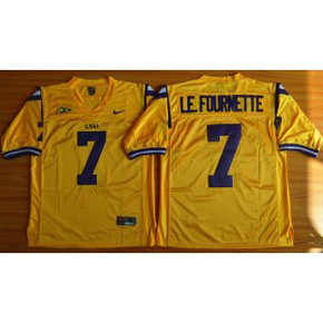 NCAA LSU Tigers 7 Leonard Fournette Gold Men Jersey With SEC Patch NCAA LSU Tigers 7 Leonard Fournette Gold Men Jersey With SEC Patch