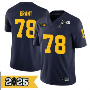 NCAA Michigan Wolverines 78 Kenneth Grant Blue Vapor Limited Men Jersey
