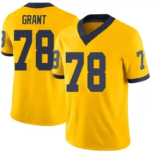 NCAA Michigan Wolverines 78 Kenneth Grant Yellow Vapor Limited Men Jersey