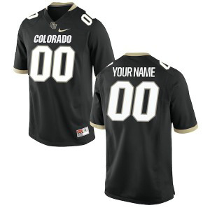 NCAA Nike Colorado Buffaloes Black Custom Men Jersey
