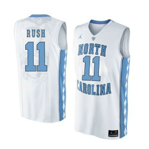 NCAA North Carolina Tar Heels 11 Shea Rush White Basketball Men Jersey NCAA North Carolina Tar Heels 11 Shea Rush White Basketball Men Jersey