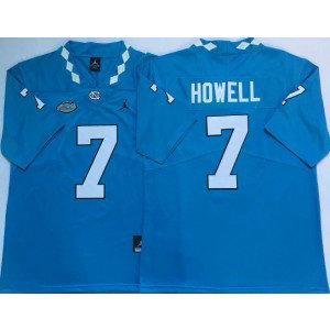 NCAA North Carolina Tar Heels 7 Sam Howell Blue College Football Men Jersey NCAA North Carolina Tar Heels 7 Sam Howell Blue College Football Men Jersey