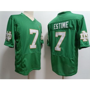 NCAA Notre Dame 7 Audric Estime Green Limited Men Jersey NCAA Notre Dame 7 Audric Estime Green Limited Men Jersey