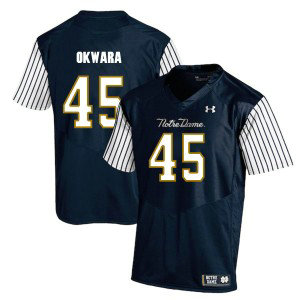 NCAA Notre Dame Fighting Irish 45 Romeo Okwara Navy College Football Men Jersey NCAA Notre Dame Fighting Irish 45 Romeo Okwara Navy College Football Men Jersey