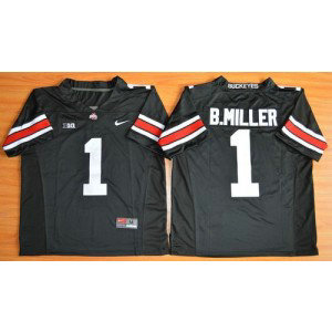 NCAA Ohio State Buckeyes 1 Braxton Miller Black Limited Men Jersey With Big Patch NCAA Ohio State Buckeyes 1 Braxton Miller Black Limited Men Jersey With Big Patch