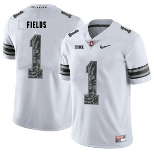 NCAA Ohio State Buckeyes 1 Justin Fields White Nike College Football Men Jerseys NCAA Ohio State Buckeyes 1 Justin Fields White Nike College Football Men Jerseys