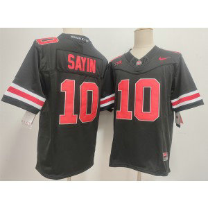NCAA Ohio State Buckeyes 10 Julian Sayin Black F.U.S.E. Vapor Limited Men Jersey NCAA Ohio State Buckeyes 10 Julian Sayin Black F.U.S.E. Vapor Limited Men Jersey