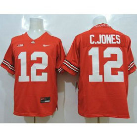 NCAA Ohio State Buckeyes 12 Cardale Jones Red Limited Men Jersey With Big Patch NCAA Ohio State Buckeyes 12 Cardale Jones Red Limited Men Jersey With Big Patch
