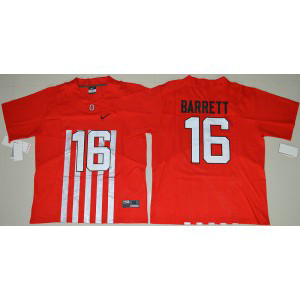 NCAA Ohio State Buckeyes 16 J. T. Barrett Red Football 2016-17 Elite Men Jersey NCAA Ohio State Buckeyes 16 J. T. Barrett Red Football 2016-17 Elite Men Jersey