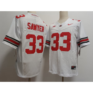 NCAA Ohio State Buckeyes 33 Sawyer White F.U.S.E. Vapor Limited Men Jersey NCAA Ohio State Buckeyes 33 Sawyer White F.U.S.E. Vapor Limited Men Jersey