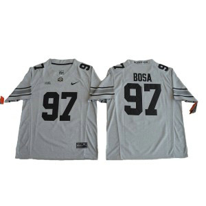 NCAA Ohio State Buckeyes 97 Joey Bosa Gray Gridiron II Men Jersey NCAA Ohio State Buckeyes 97 Joey Bosa Gray Gridiron II Men Jersey