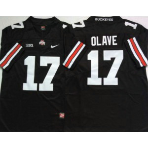 NCAA Ohio State Buckeyes Black 17 OLAVE Men Jersey NCAA Ohio State Buckeyes Black 17 OLAVE Men Jersey