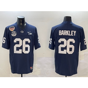 NCAA Penn State Nittany Lions 26 Barkley F.U.S.E. Vapor Limited Men Jersey with Patch