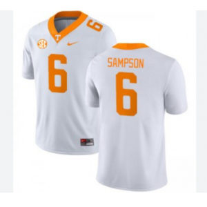 NCAA Tennessee Volunteers 6 Dylan Sampson White Vapor Limited Men Jersey