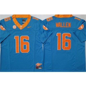 NCAA Tennessee Volunteers 16 Morgan Wallen Blue F.U.S.E. Vapor Limited Men Jersey