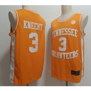 NCAA Tennessee Volunteers 3 Dalton Knecht Orange Nike Men Jersey