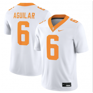 NCAA Tennessee Volunteers 6 Aguilar White Vapor Limited Men Jersey