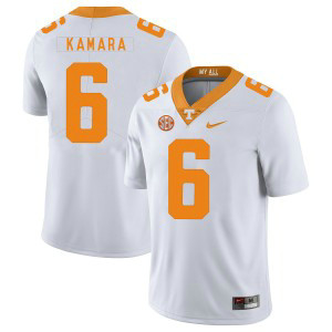 NCAA Tennessee Volunteers 6 Alvin Kamara White Nike College Football Legend Men Jersey