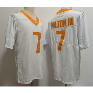 NCAA Tennessee Volunteers 7 Joe Milton III White 2023 F.U.S.E Vapor Limited Men Jersey