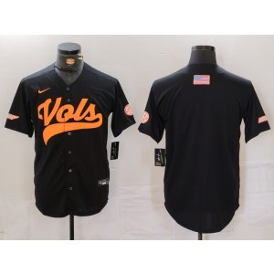 NCAA Tennessee Volunteers Blank Black Vapor Baseball Limited Men Jersey