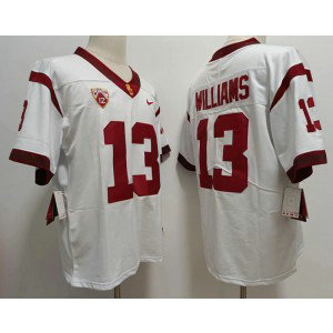 NCAA USC Trojans 13 Williams White Limited Men Jersey