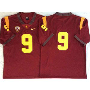 NCAA USC Trojans 9 Red College Football Men Jersey NCAA USC Trojans 9 Red College Football Men Jersey