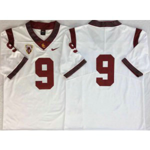 NCAA USC Trojans 9 White College Football Men Jersey