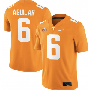 NCAA Volunteers 6 Aguilar Orange Vapor Limited Men Jersey