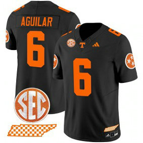 NCAA Volunteers 6 Aguilar Tennessee Black F.U.S.E. Vapor Limited Men Jersey