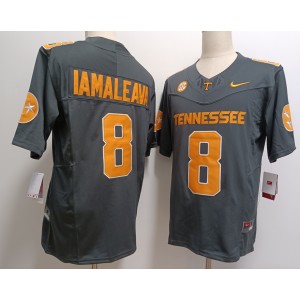 NCAA Volunteers 8 Nico Iamaleava Grey F.U.S.E. Vapor Limited Men Jersey