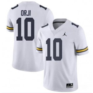 NCAA Wolverines 10 Alex Orji White Vapor Limited Men Jersey