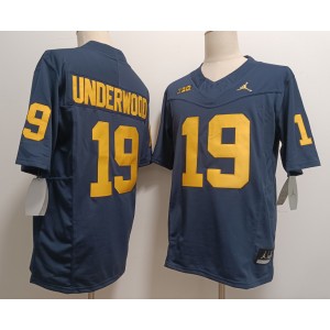 NCAA Wolverines 19 Bryce Underwood Blue F.U.S.E. Vapor Limited Men Jersey
