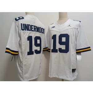 NCAA Wolverines 19 Bryce Underwood White F.U.S.E. Vapor Limited Men Jersey