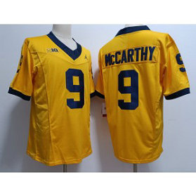 NCAA Wolverines 9 JJ Mccarthy Yellow 2023 F.U.S.E Vapor Limited Men Jersey