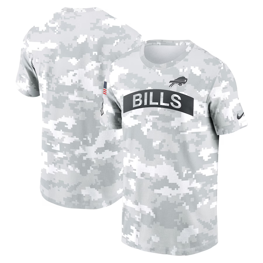 NFL Buffalo Bills 2024 White Grey Salute To Service t shirt NFL Buffalo Bills 2024 White Grey Salute To Service t shirt