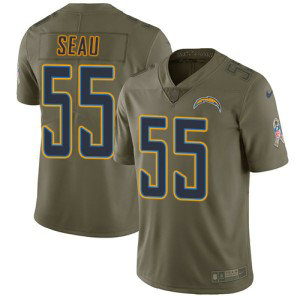 NFL Chargers 55 Junior Seau Olive Salute To Service NikeLimited Men Jersey NFL Chargers 55 Junior Seau Olive Salute To Service NikeLimited Men Jersey
