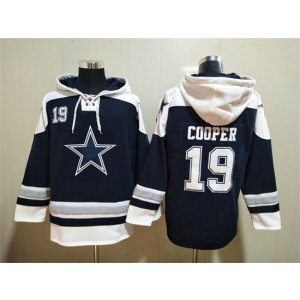 NFL Cowboys 19 Amari Cooper Navy Ageless Must-Have Lace-Up Sweatshirt Hoodie NFL Cowboys 19 Amari Cooper Navy Ageless Must-Have Lace-Up Sweatshirt Hoodie